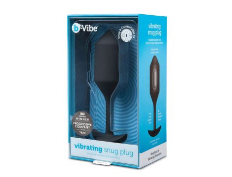 B-VIBE VIBRATING SNUG PLUG 4 BLACK - 4