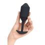 B-VIBE VIBRATING SNUG PLUG 4 BLACK - 4