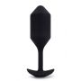 B-VIBE VIBRATING SNUG PLUG 4 BLACK - 3