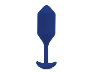 B-VIBE VIBRATING SNUG PLUG 4 NAVY