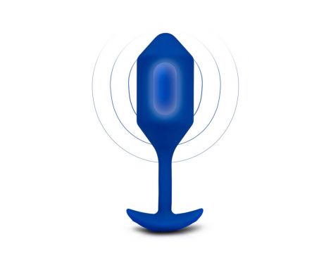 B-VIBE VIBRATING SNUG PLUG 4 NAVY - 3