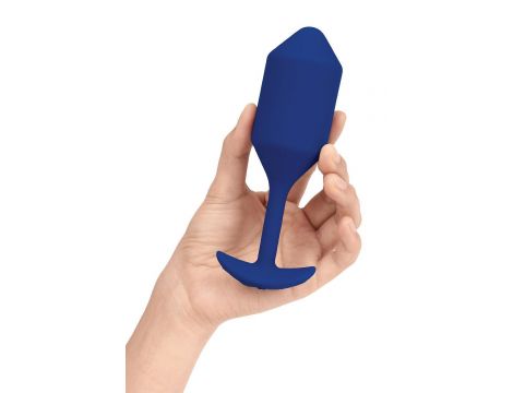 B-VIBE VIBRATING SNUG PLUG 4 NAVY - 2