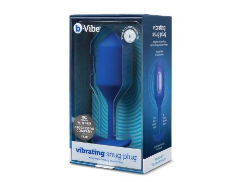 B-VIBE VIBRATING SNUG PLUG 4 NAVY - 5