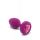 B-VIBE VIBRATING JEWEL PLUG S/M FUCHSIA