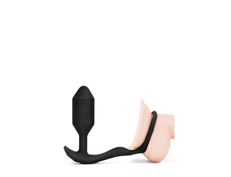 B-VIBE VIBRATING SNUG & TUG M BLACK - 5