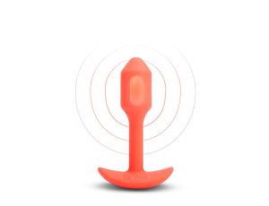 B-VIBE VIBRATING SNUG PLUG 1 ORANGE