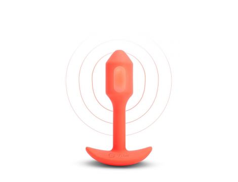 B-VIBE VIBRATING SNUG PLUG 1 ORANGE - 2