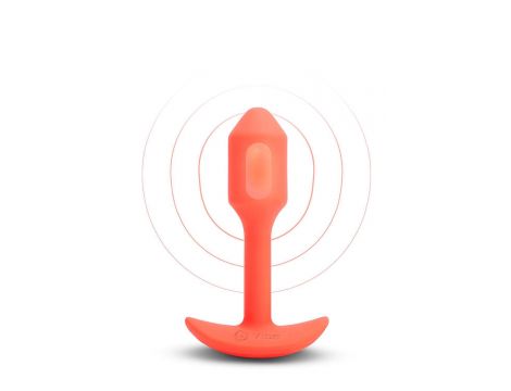 B-VIBE VIBRATING SNUG PLUG 1 ORANGE
