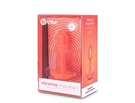 B-VIBE VIBRATING SNUG PLUG 1 ORANGE - 4