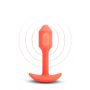 B-VIBE VIBRATING SNUG PLUG 1 ORANGE - 2