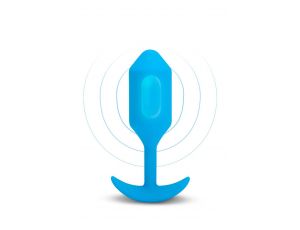B-VIBE VIBRATING SNUG PLUG 3 BLUE