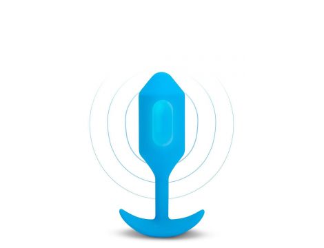 B-VIBE VIBRATING SNUG PLUG 3 BLUE - 3