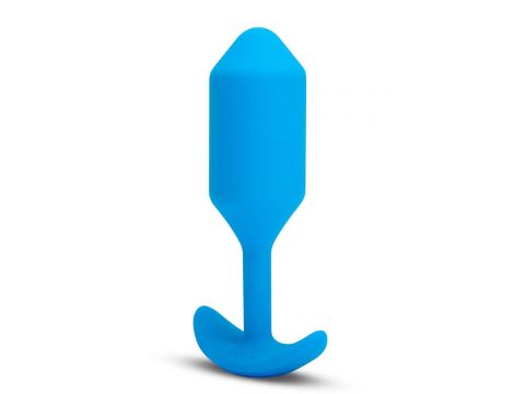 B-VIBE VIBRATING SNUG PLUG 3 BLUE - 4