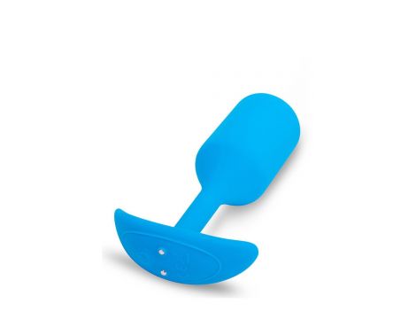 B-VIBE VIBRATING SNUG PLUG 3 BLUE - 2