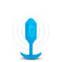 B-VIBE VIBRATING SNUG PLUG 3 BLUE - 4