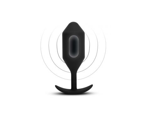 B-VIBE VIBRATING SNUG PLUG 5 BLACK - 3