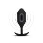 B-VIBE VIBRATING SNUG PLUG 5 BLACK - 4