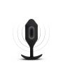 B-VIBE VIBRATING SNUG PLUG 5 BLACK - 2