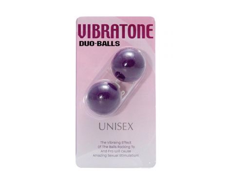 VIBRATONE DUO BALLS PURPLE BLISTERCARD - 2