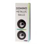 DOMINO METALLIC BALLS -CHROME BLACK - 3