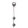 DOMINO METALLIC BALLS -CHROME BLACK
