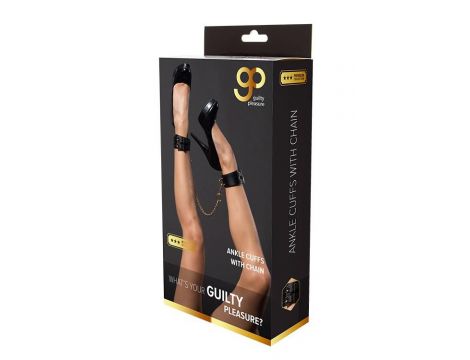 GP PREMIUM ANKLE CUFFS WITH CHAIN BLACK - 5