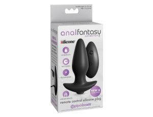 ANAL FANTASY COLLECTION COLLECTION REMOTE CONTROL SILICONE PLUG BLACK