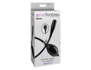 ANAL FANTASY COLLECTION INFLATABLE SILICONE ASS EXPANDER BLACK