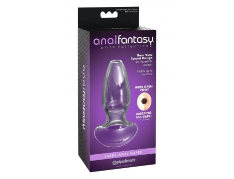 Szklany korek analny Anal Fantasy Elite duży przezroczysty - 2