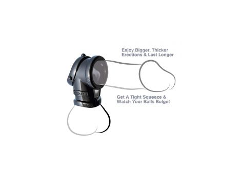FANTASY C-RINGZ COCK PIPE WITH BALL-STRETCHER BLACK - 3