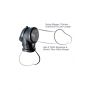 FANTASY C-RINGZ COCK PIPE WITH BALL-STRETCHER BLACK - 4