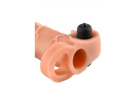 Wibracyjna przedłużka Real Feel 5 cm Pipedream jasna - 2