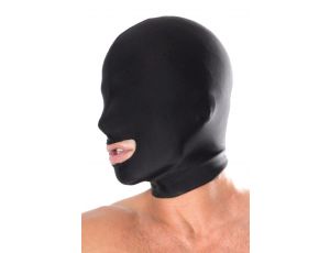 Kaptur z otworem na usta Fetish Fantasy Series spandex czarny