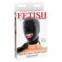 Kaptur z otworem na usta Fetish Fantasy Series spandex czarny - 4