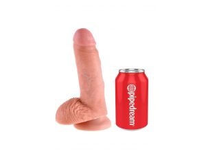 Dildo King Cock 18 cm z jądrami jasne Pipedream