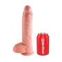 Dildo realistyczne King Cock 25 cm z jajami jasne Pipedream - 4