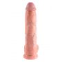 Dildo realistyczne King Cock 25 cm z jajami jasne Pipedream - 5