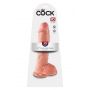 Dildo realistyczne King Cock 25 cm z jajami jasne Pipedream - 6