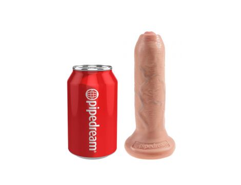 Dildo King Cock 6 cali nieobrzezany jasny