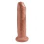 Dildo realistyczne King Cock nieobritzane 18 cm opalony - 3