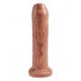 Dildo realistyczne King Cock nieobritzane 18 cm opalony - 5
