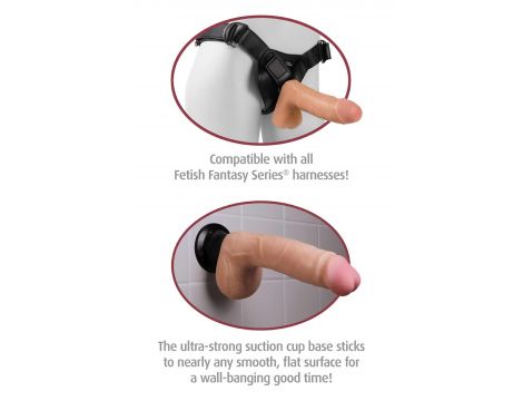 Dildo realistyczne z przyssawką Real Feel Deluxe No. 7 Pipedream