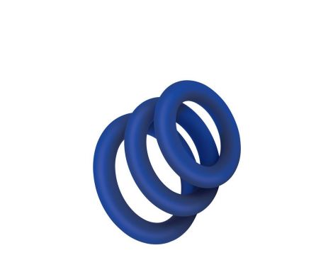 ZOLO EXTRA THICK SILICONE COCK RING 3 PK - 2