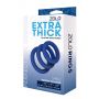 ZOLO EXTRA THICK SILICONE COCK RING 3 PK - 4