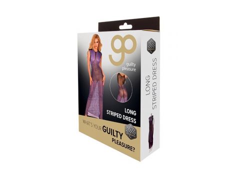 GP PRINTED DATEX LONG STRIPED DRESS, S - 3