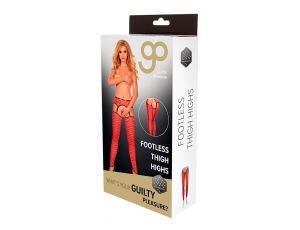 GP PRINTED FOOTLESS THIGH HIGHS, L