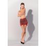GP PRINTED DATEX STRIPED MINI SKIRT, XL - 2