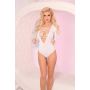 LACE TO THE TOP BODYSUIT WHITE, S/M - 3