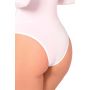 LACE TO THE TOP BODYSUIT WHITE, S/M - 4