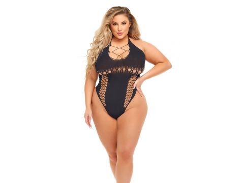 HOT TOO HANDLE BODYSUIT BLACK, QUEEN - 2